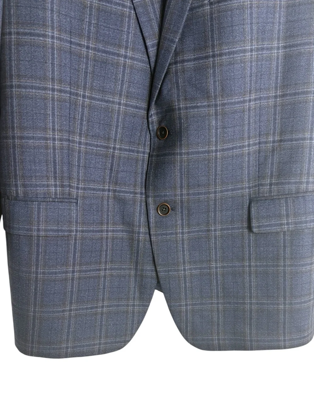 HART SCHAFFNER MARX Check Wool 2-Button Sport Coat Size 50S -- Missing Size Tag